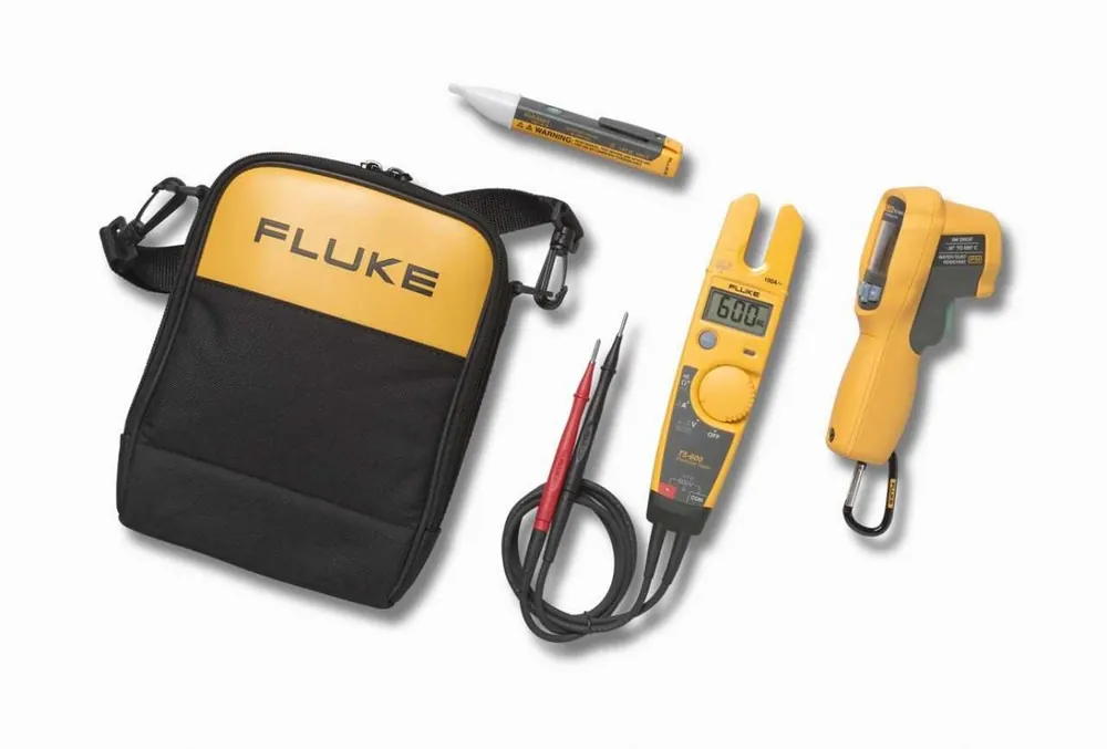 Fluke 4297126 Kit T5-600/62MAX /1ACE avec thermomètre infrarouge, testeur électrique et détecteur de tension