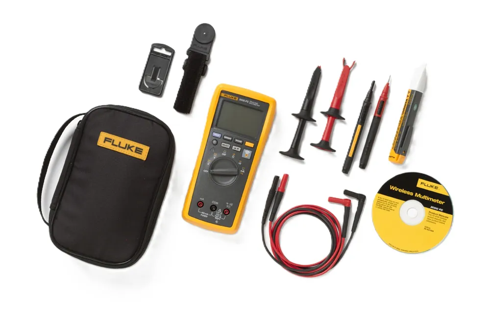 Fluke 4699302 3000FC/1AC-II Kit Multimètre et détecteur de tension 200V-1000V