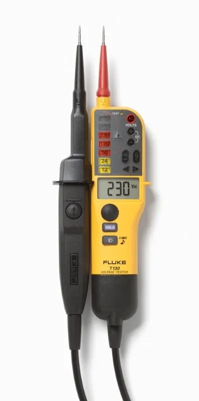 Fluke 4016961 Testeur de tension et de charge T130 avec écran LCD éclairé