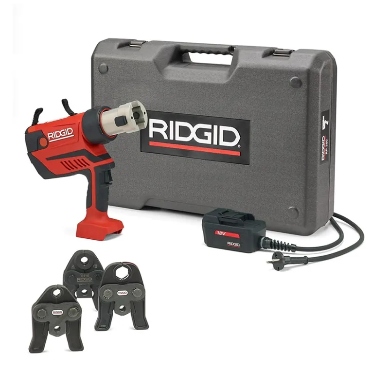 Ridgid 67138 RP350-C Kit Standard 12 - 108 mm set de base Pince à sertir 230V + 3 mâchoires V 18-22-28