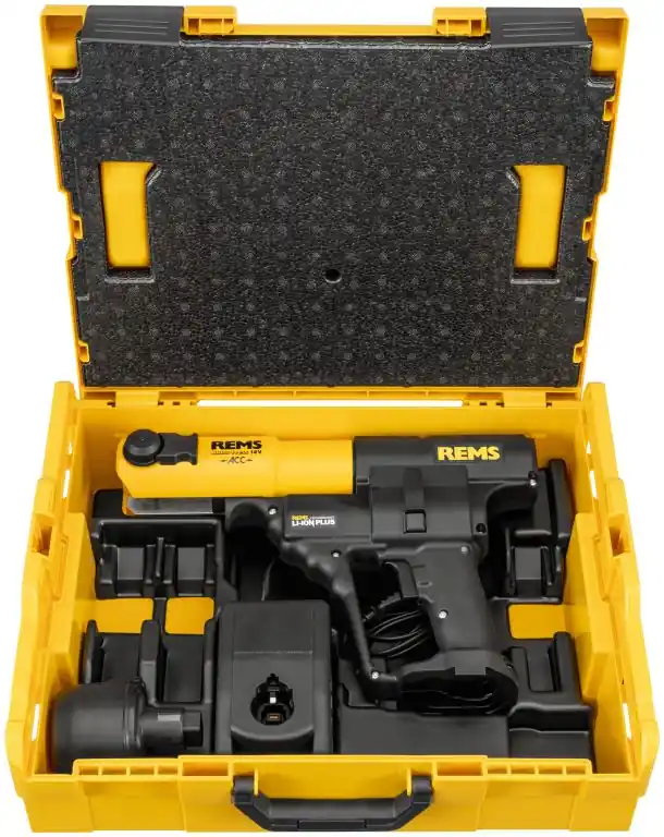 Rems 571019 R220 Pousseur de batterie ACC 14.4V excl. batterie et chargeur en L-Boxx