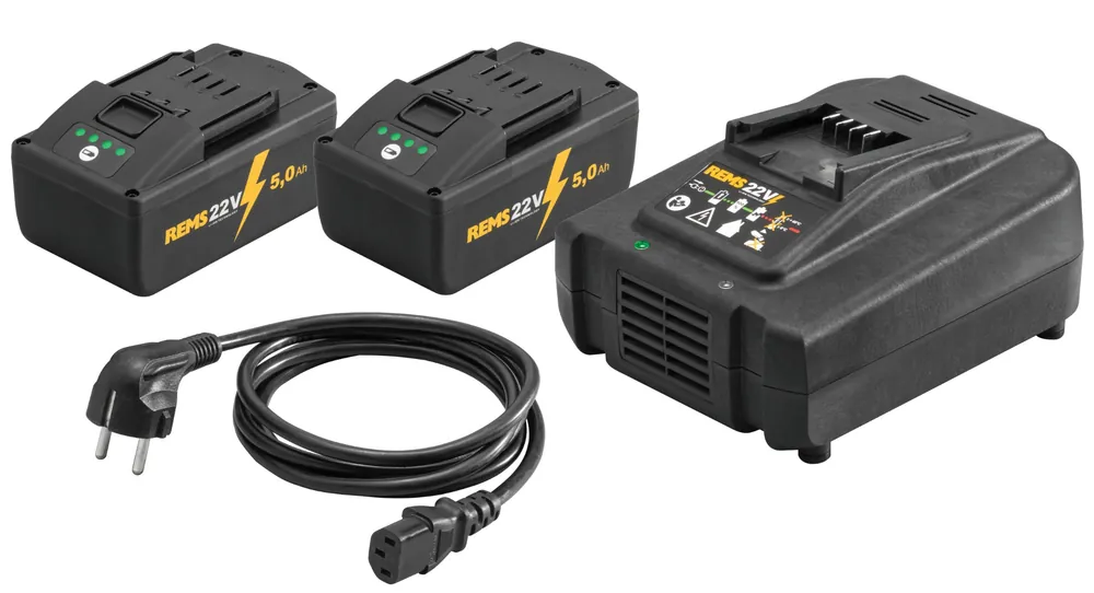 Rems 571593 R220 571593 Bloc d‘alimentation 22 V 5,0 Ah/230 Volt 290 Watt