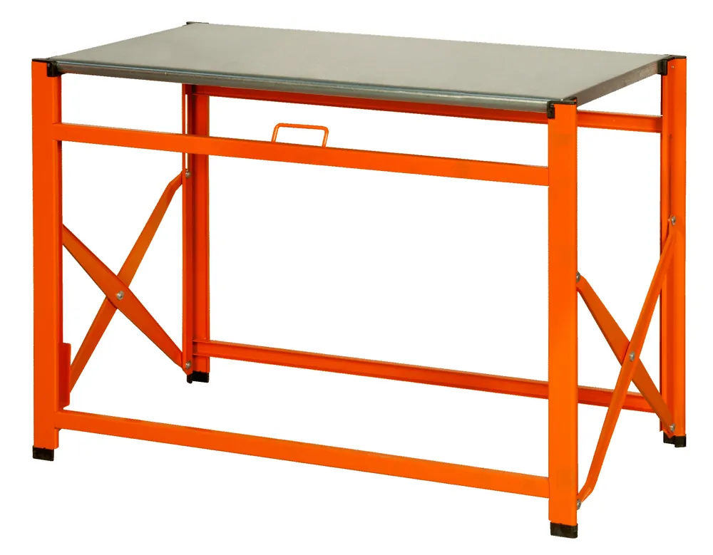 Bahco 1495FWB120TS Établi pliant avec plan de travail galvanisé 840 mm x 510 mm x 1200 mm