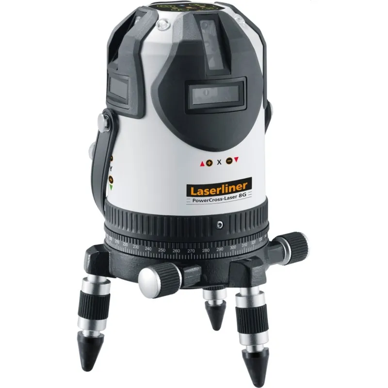 Laserliner 032.090L PowerCross-Laser 8 G Professional Cross Line Laser green - 8 lignes laser et fonction d‘aplomb en L-Boxx