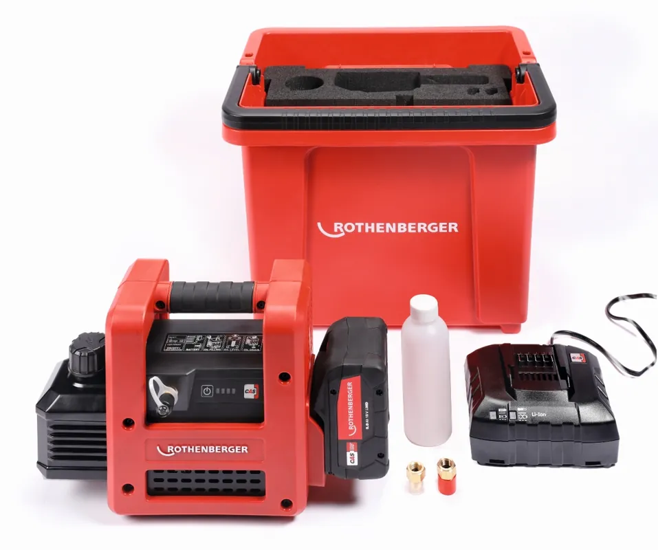Rothenberger 1000003233 ROAIRVAC R32 5.0 CL basic set 18V 8.0Ah dans RoBucket